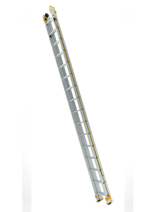 Dvojdielny výsuvný rebrík s lanom – rozšírená verzia | Itoss, s.r.o. - výroba a predaj rebríkov