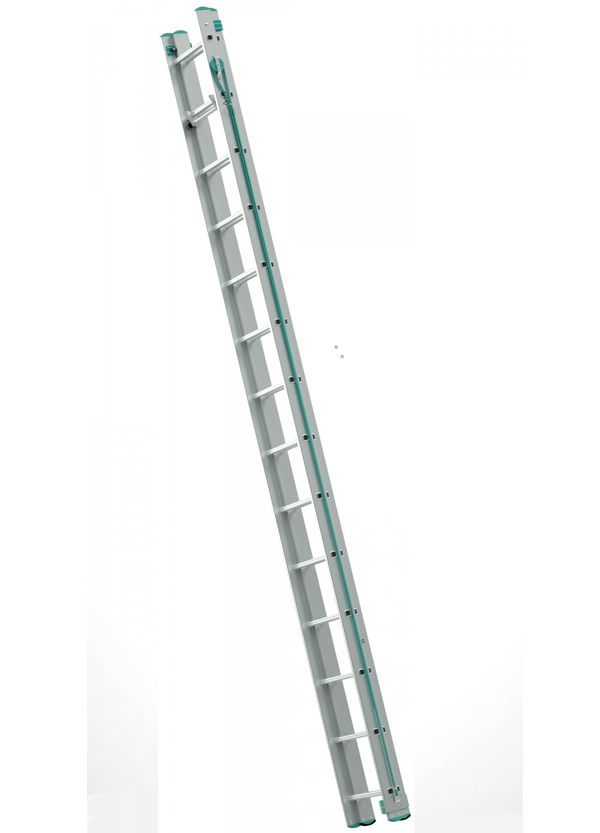 Dvojdielny výsuvný rebrík ovládaný lanom | Itoss, s.r.o. - výroba a predaj rebríkov