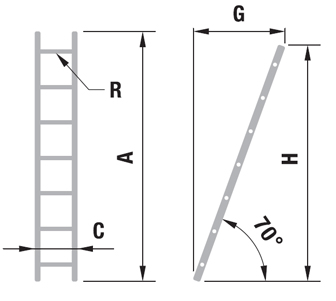 Rebrík jednodielny Profi | Itoss, s.r.o. - výroba a predaj rebríkov