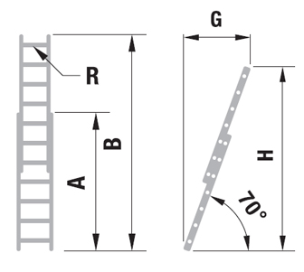 Dvojdielny výsuvný rebrík | Itoss, s.r.o. - výroba a predaj rebríkov
