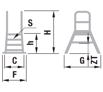 Mostík obojstranný | Itoss, s.r.o. - výroba a predaj rebríkov